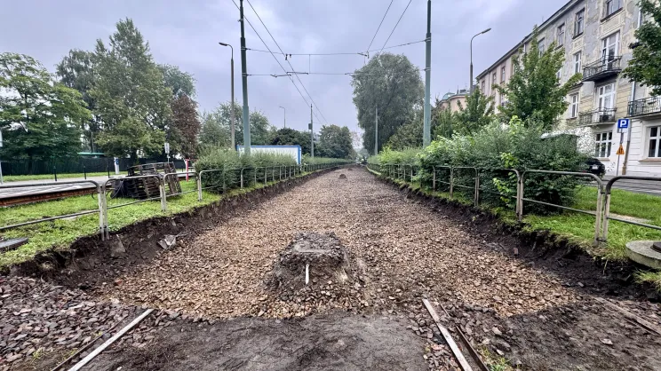 Remont torowiska na ul. Dietla