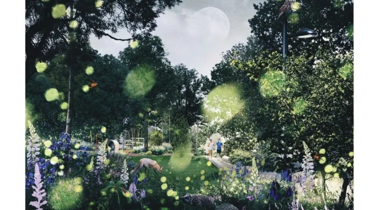 Zabytkowy park przy dworze Czeczów