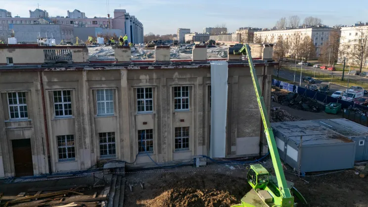 Remont dawnego kina Światowid