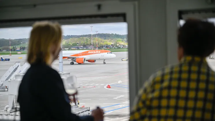 Otwarcie nowego tymczasowego terminalu dla oczekujących w Kraków Airport Balice