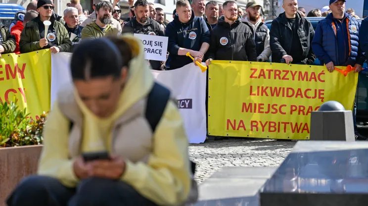Protest przeciwko zagospodarowaniu terenów na Rybitwach