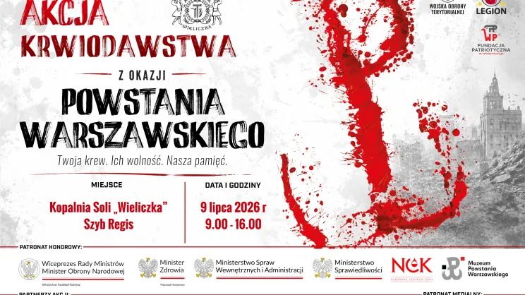 Zbiórka krwi w kopalni, szyb Regis 