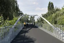 Wizualizacja kładki na Żabińcu z 2020 roku