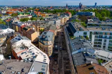Tak wyglądała ulica Zwierzyniecka w trakcie remontu