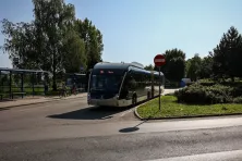 Widok na pętlę autobusową "Złocień"