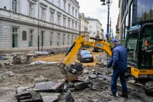 Remont torowiska na skrzyżowaniu Straszewskiego i Piłsudskiego