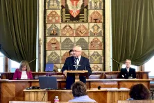 Andrzej Adamczyk w trakcie posiedzenia Komisji Infrastruktury RMK (6.10.2025)