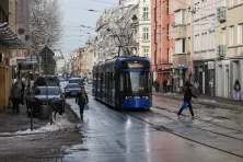 Torowisko tramwajowe przy ulicy Starowiślnej