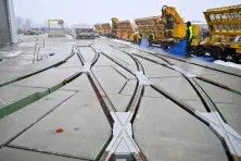 Prezentacja płyt monolitycznych CONTRACK na rozjazd na ul. Straszewskiego