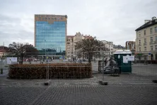 Nowe zieleńce na Placu Bohaterow Getta