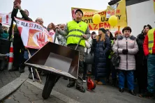 Protest pod siedzibą GDDKiA przeciwko budowie S7 na południu Krakowa