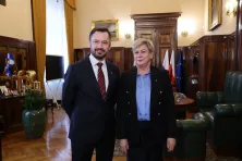 Aleksander Miszalski i Małgorzata Okarmus