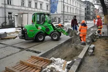 Remont torowiska na skrzyżowaniu Straszewskiego i Piłsudskiego