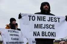 Protest przeciwko zabudowie Truszkowskiego