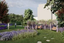 Lawendowy park kieszonkowy na Ruczaju