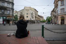 Węzeł tramwajowy przy teatrze Bagatela