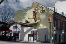Wizualizacja muralu „Konik Zwierzyniecki"