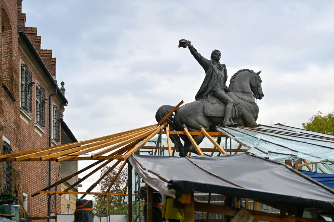 Remont konserwatorski pomnika Kościuszki i bastionu na Wawelu