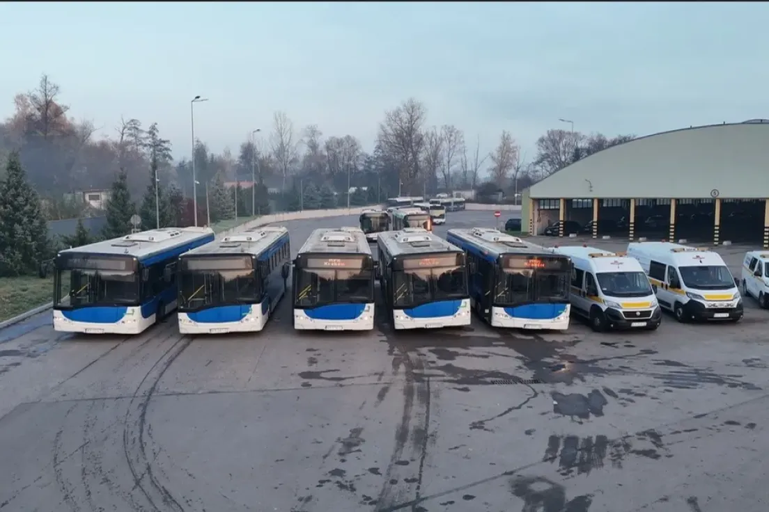 Te autobusy pojechały z Krakowa do Kijowa