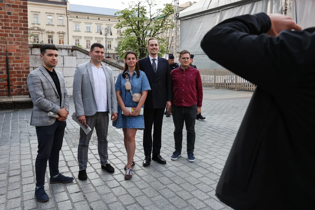 Wiec Konfederacji przed referendum w Krakowie