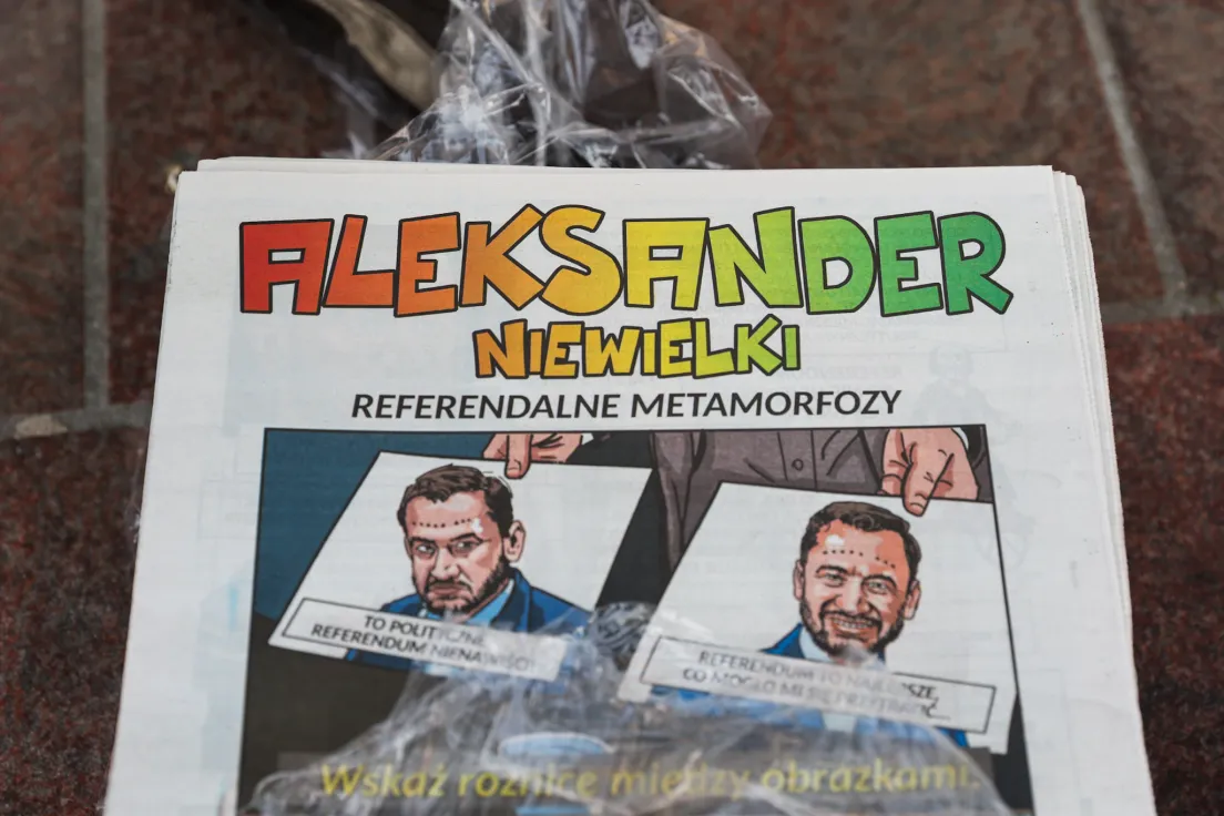Wiec Konfederacji przed referendum w Krakowie