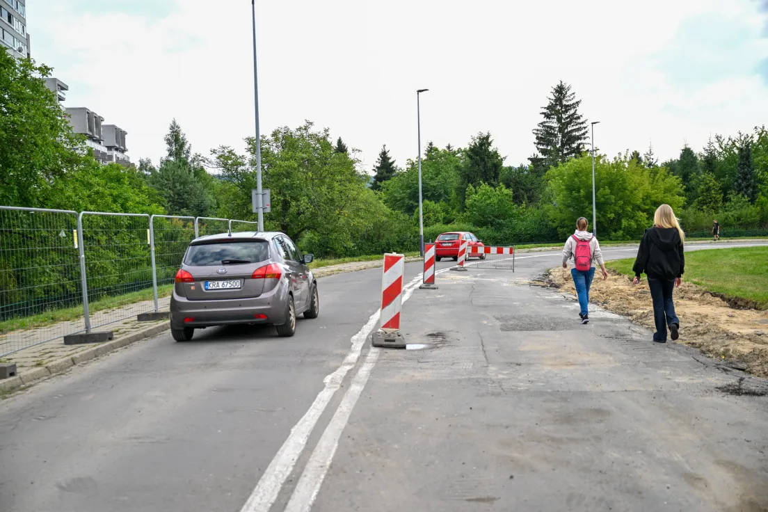 Łącznica pomiędzy Armii Krajowej i Balicką przy budowie P&R na Bronowicach